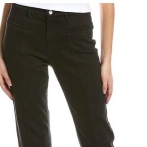 J.‎ McLaughlin Emmie Jeans Womens Black Wide leg Relaxed Mid Rise Career Casual
